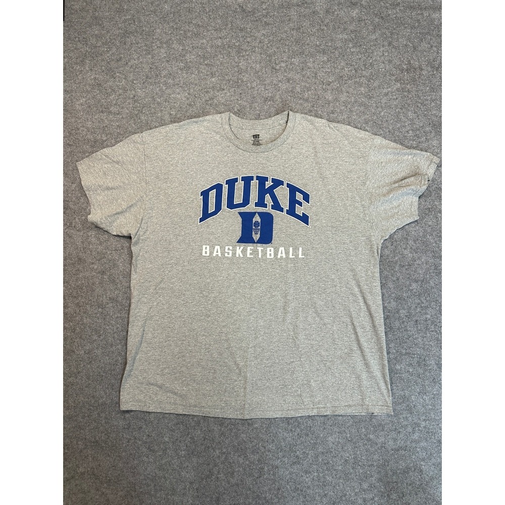 TRT Classics Duke Basketball T-Shirt Mens 2XL Gray Short Sleeve NCAA Blue Devils